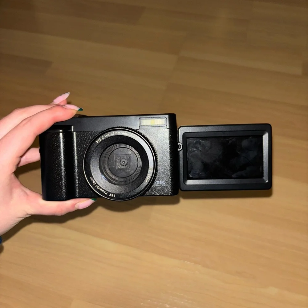 4K Black Digital Camera